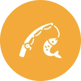 Simple fishing logo design